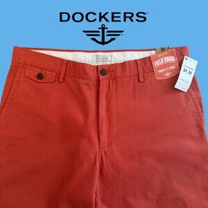 NWT Dockers Field Khaki Orange Size 34 X 34